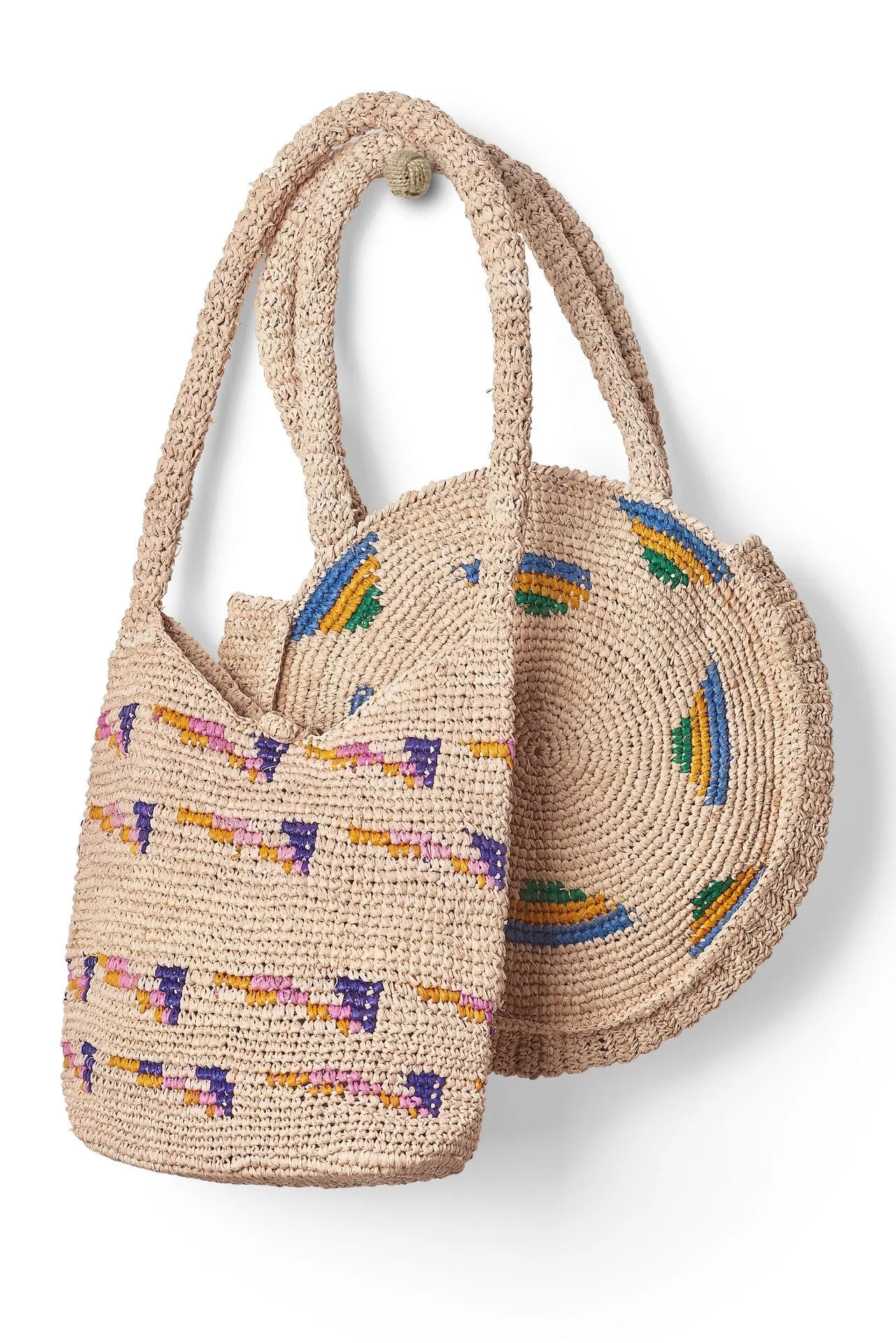 Raffia Bucket Bag