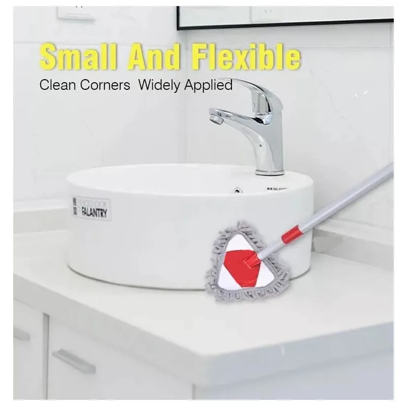 Retractable Triangle Microfiber Mop A130017