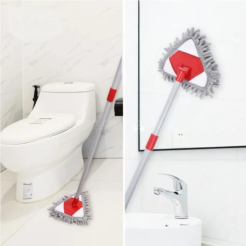 Retractable Triangle Microfiber Mop A130017