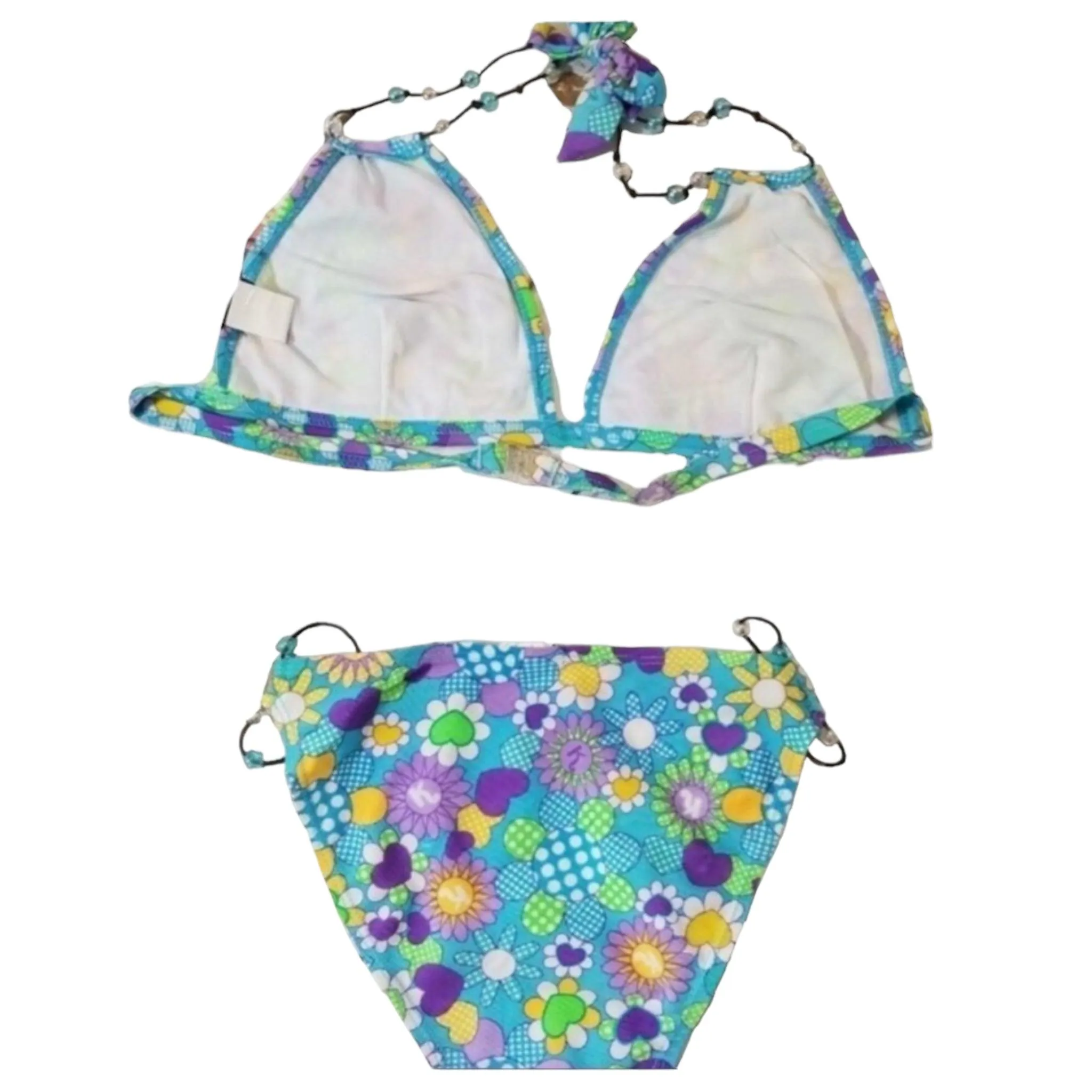 Retro Love Floral Bikini Set
