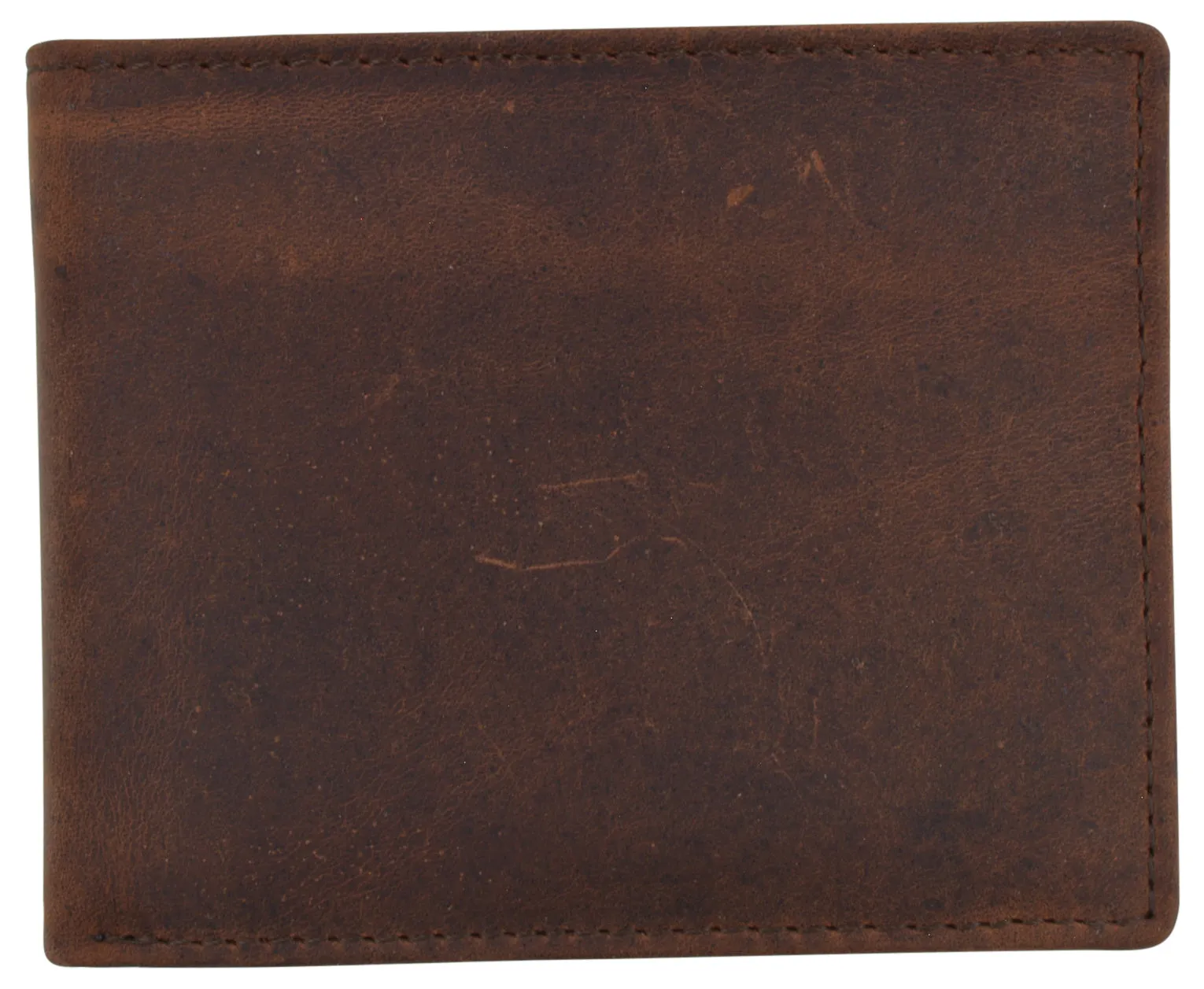 RFID Vintage Genuine Leather Men's Flap up Bifold Card ID Holder Wallet