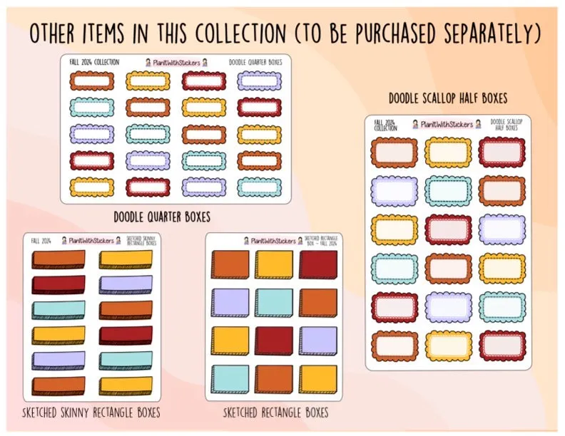 Scallop Doodle Half Checkbox - Fall 2024 Colours