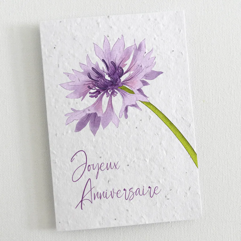 Set of 6 Plantable Birthday Cards - Botanica