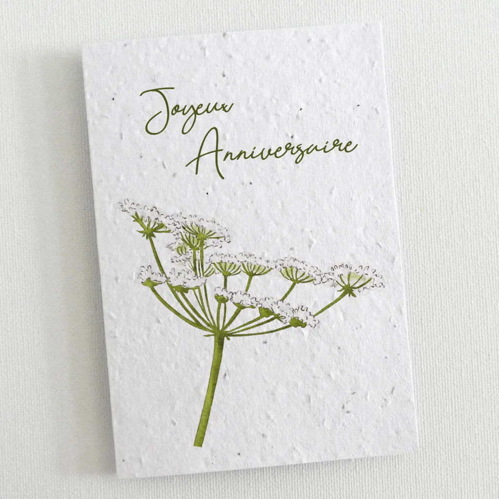 Set of 6 Plantable Birthday Cards - Botanica