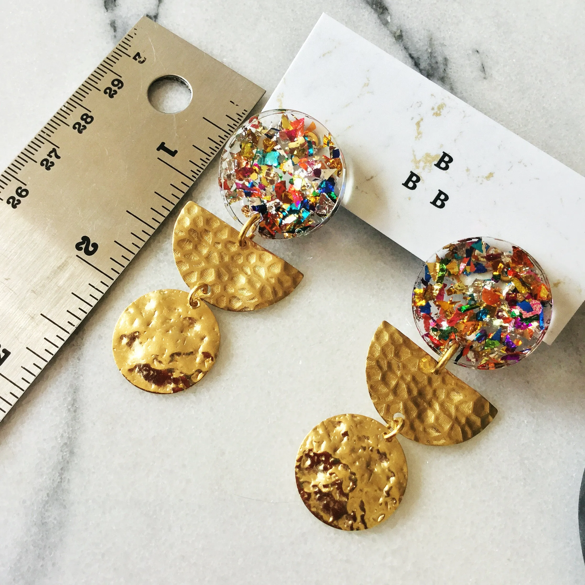 Soft Pop Earrings: Confetti