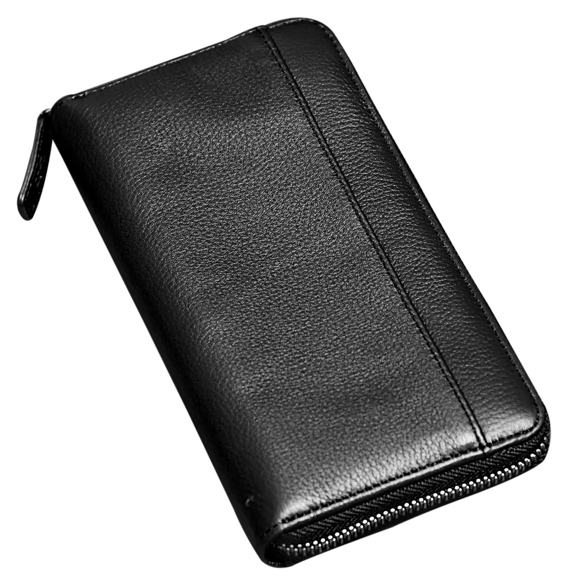 Sophia Full Grain Zip Around Leather Wallet - Leather Wallet for Women