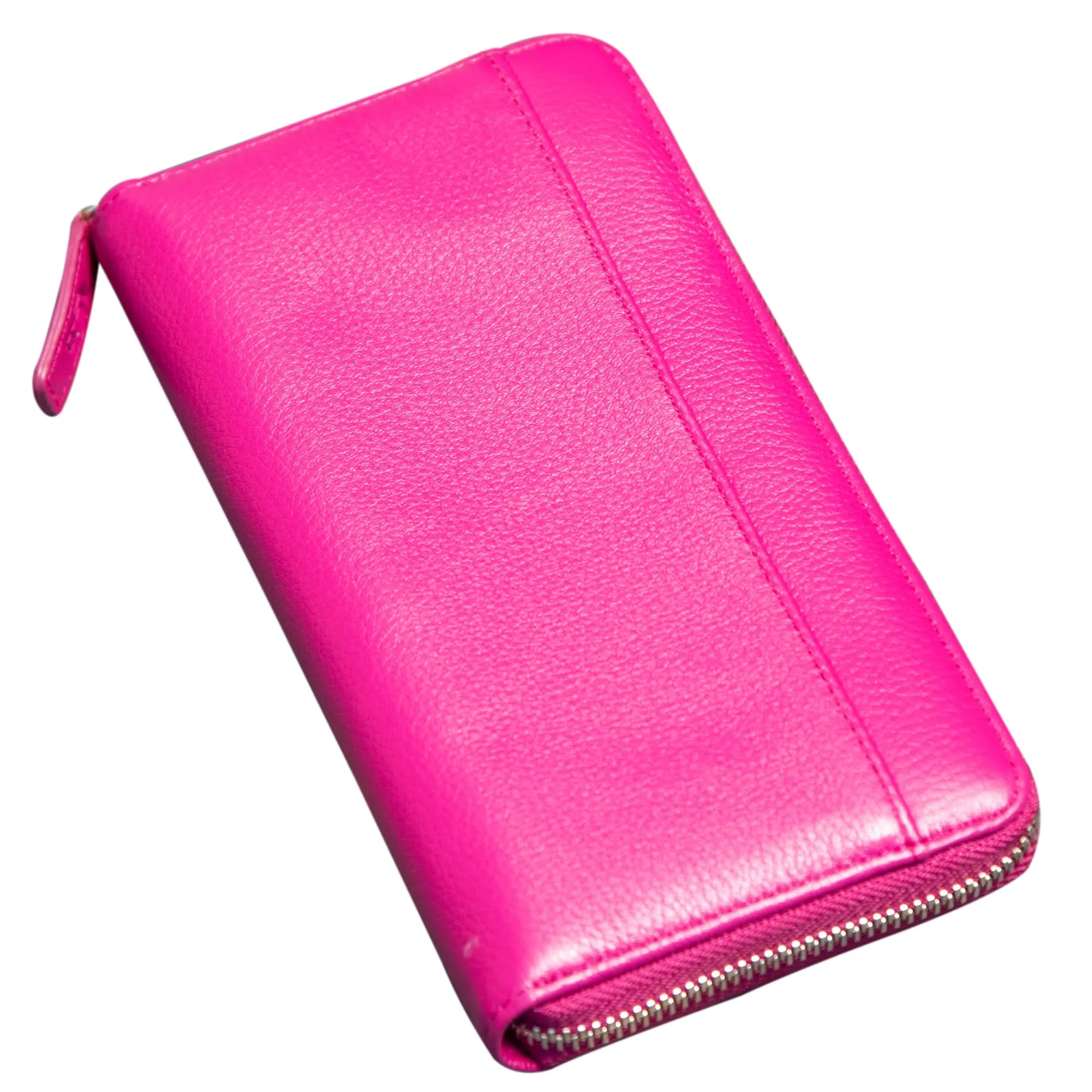Sophia Full Grain Zip Around Leather Wallet - Leather Wallet for Women
