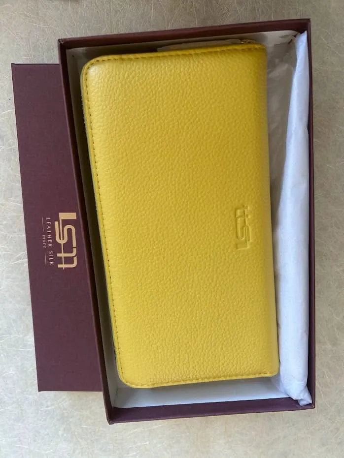 Sophia Full Grain Zip Around Leather Wallet - Leather Wallet for Women