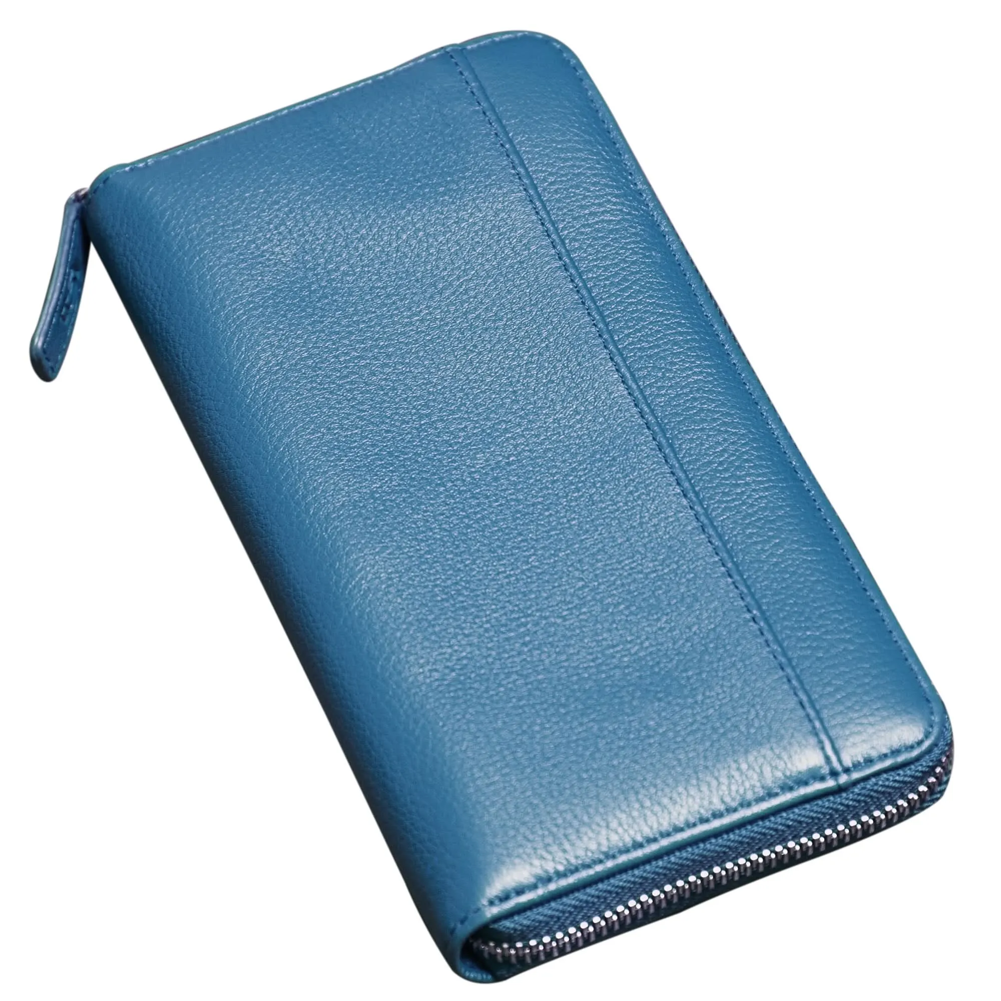 Sophia Full Grain Zip Around Leather Wallet - Leather Wallet for Women