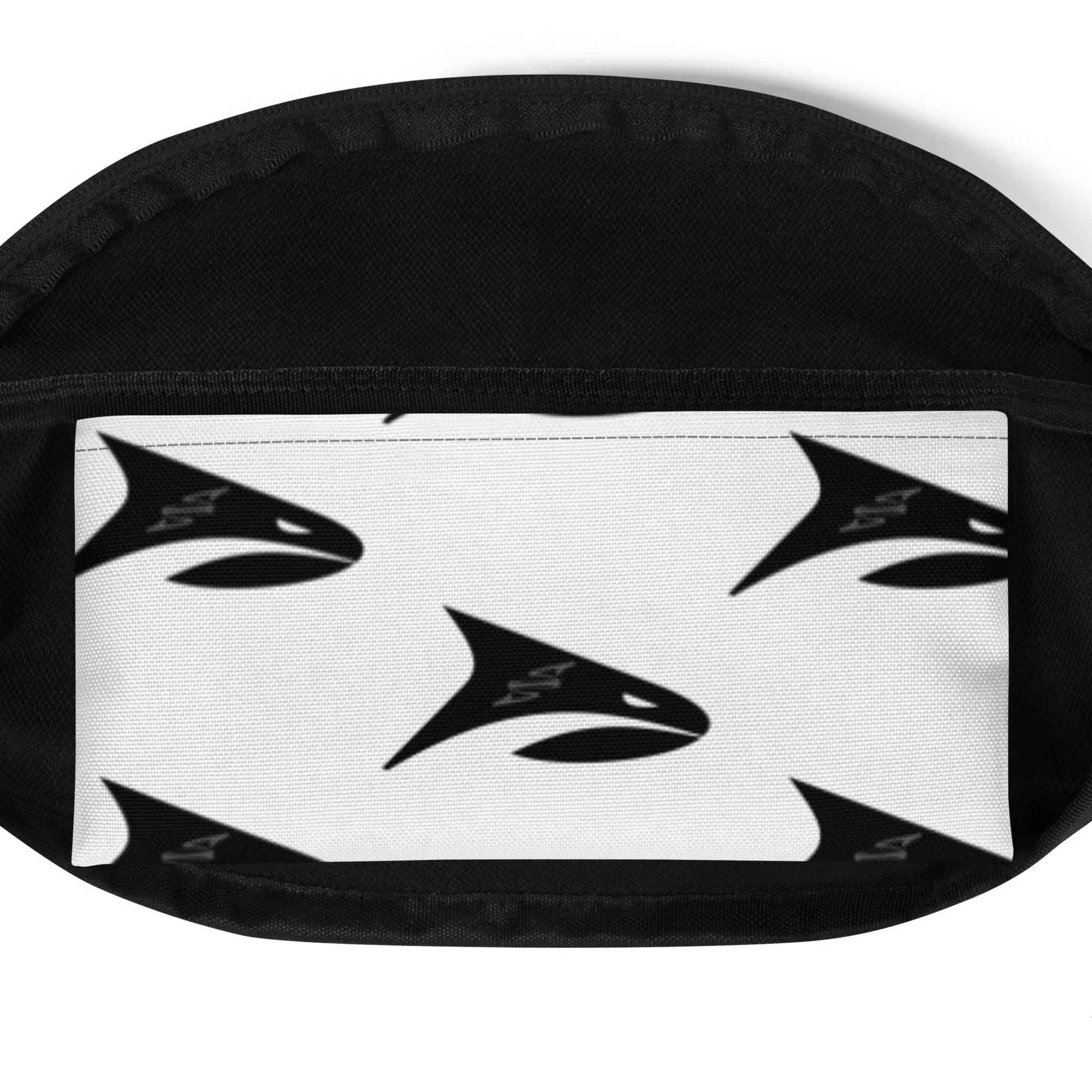 SPRY SZN White Shark Black Fanny Pack