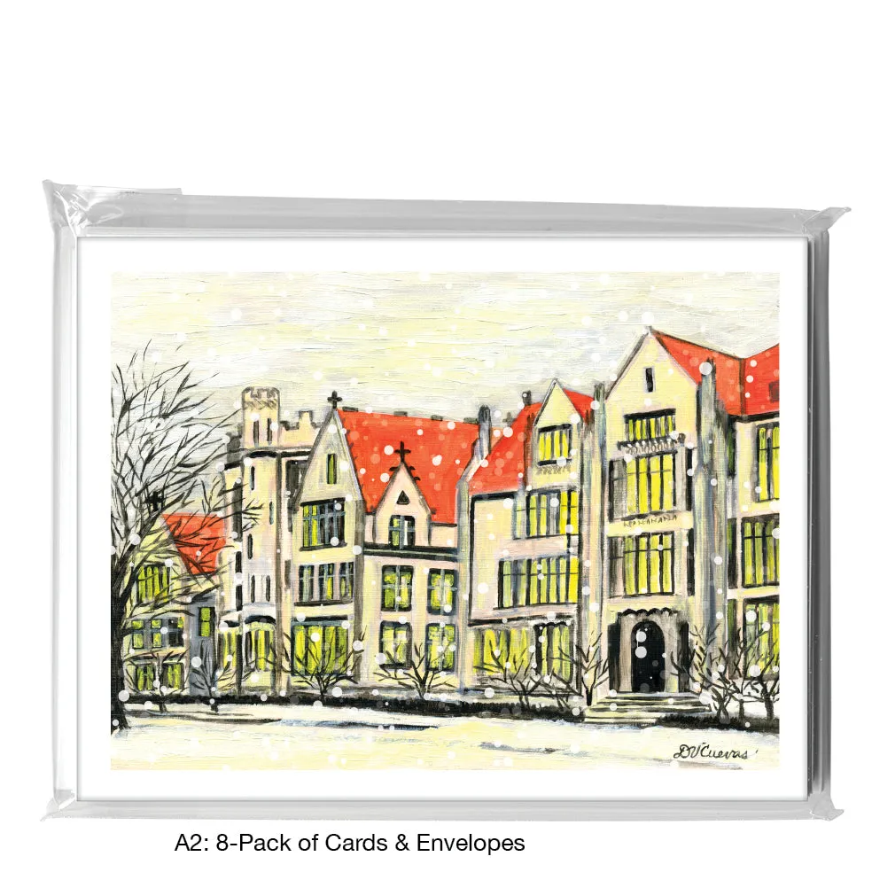 Winter At U Chicago, Greeting Card (7314F)