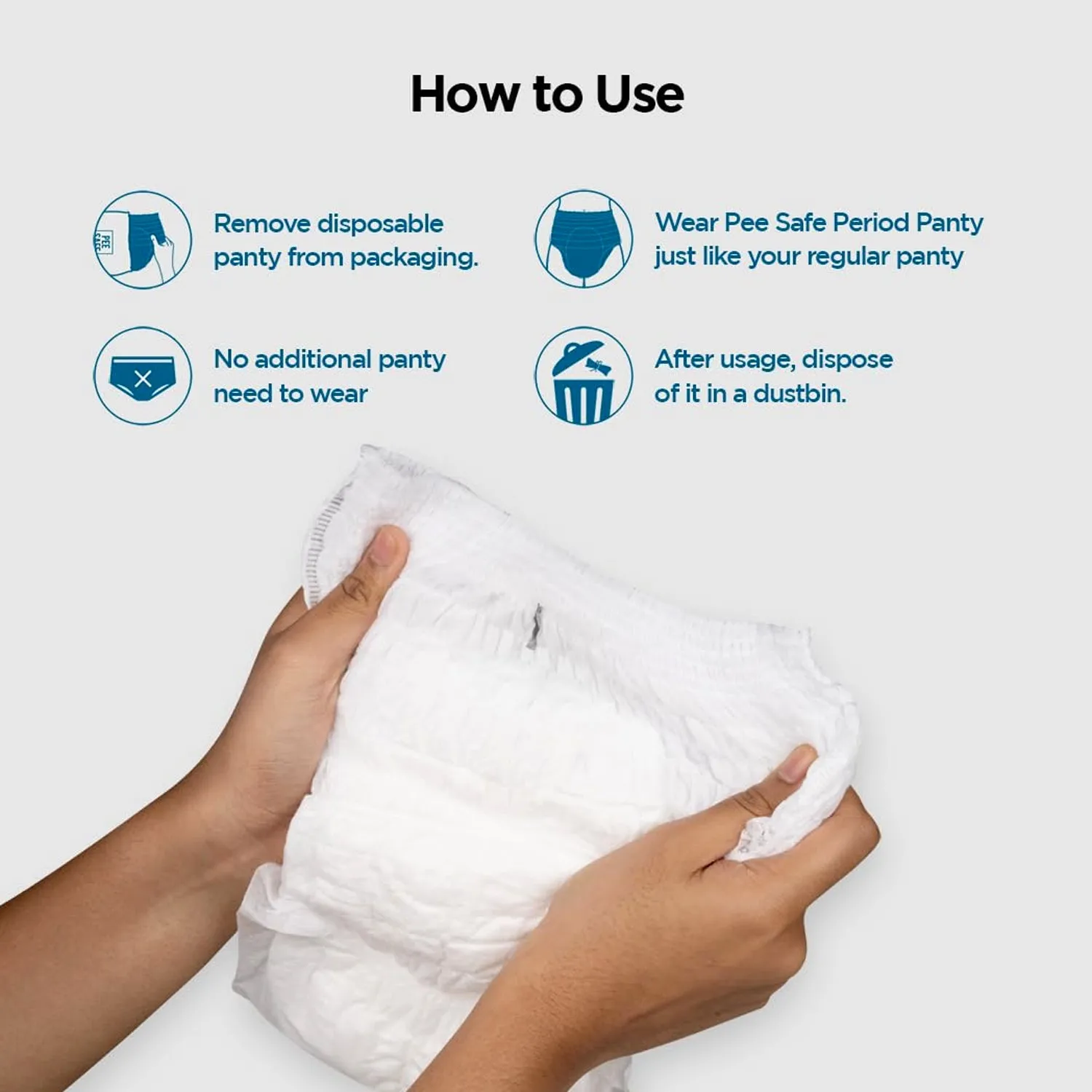 Women's Emergency Travel Kit with Hygiene Sachet (10 Pcs)