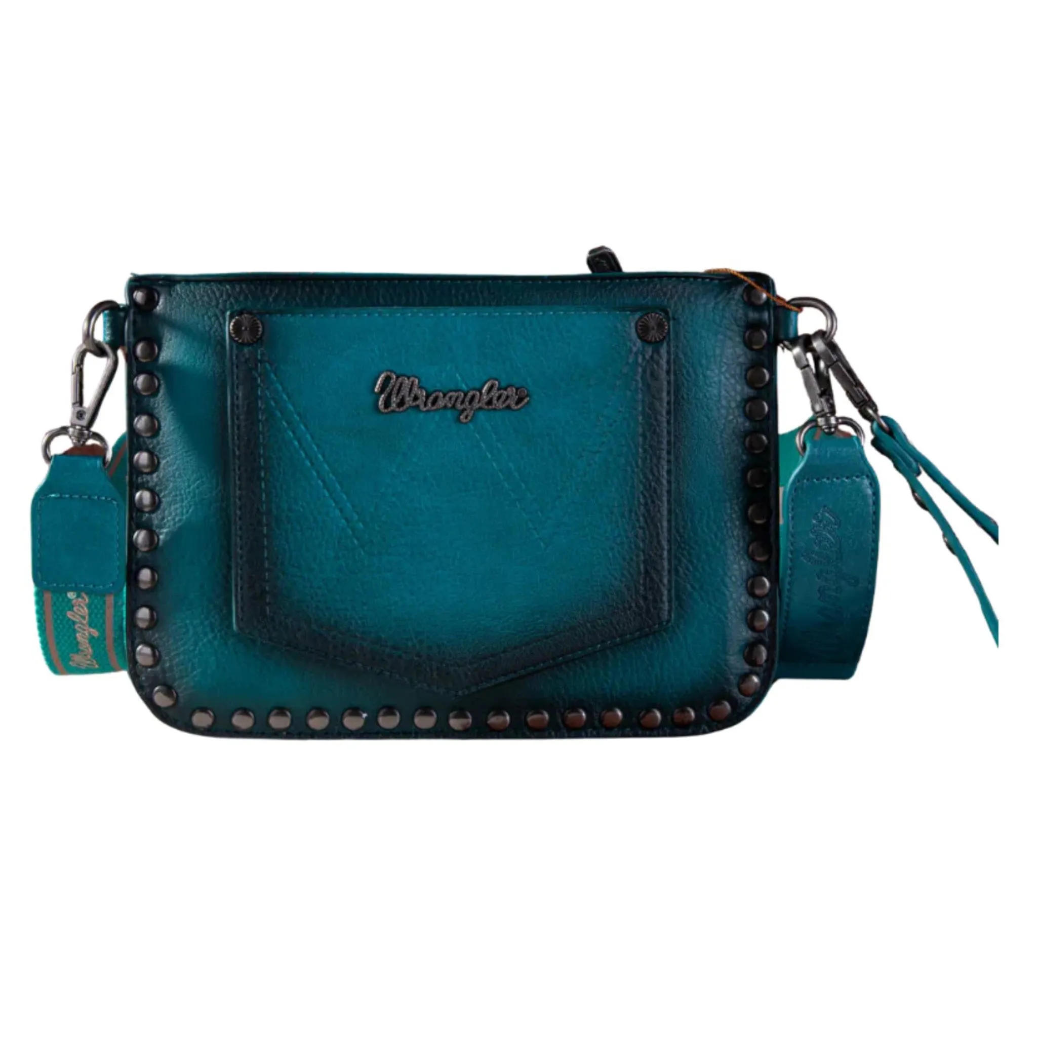Wrangler Turquoise Studded Wrist Crossbody