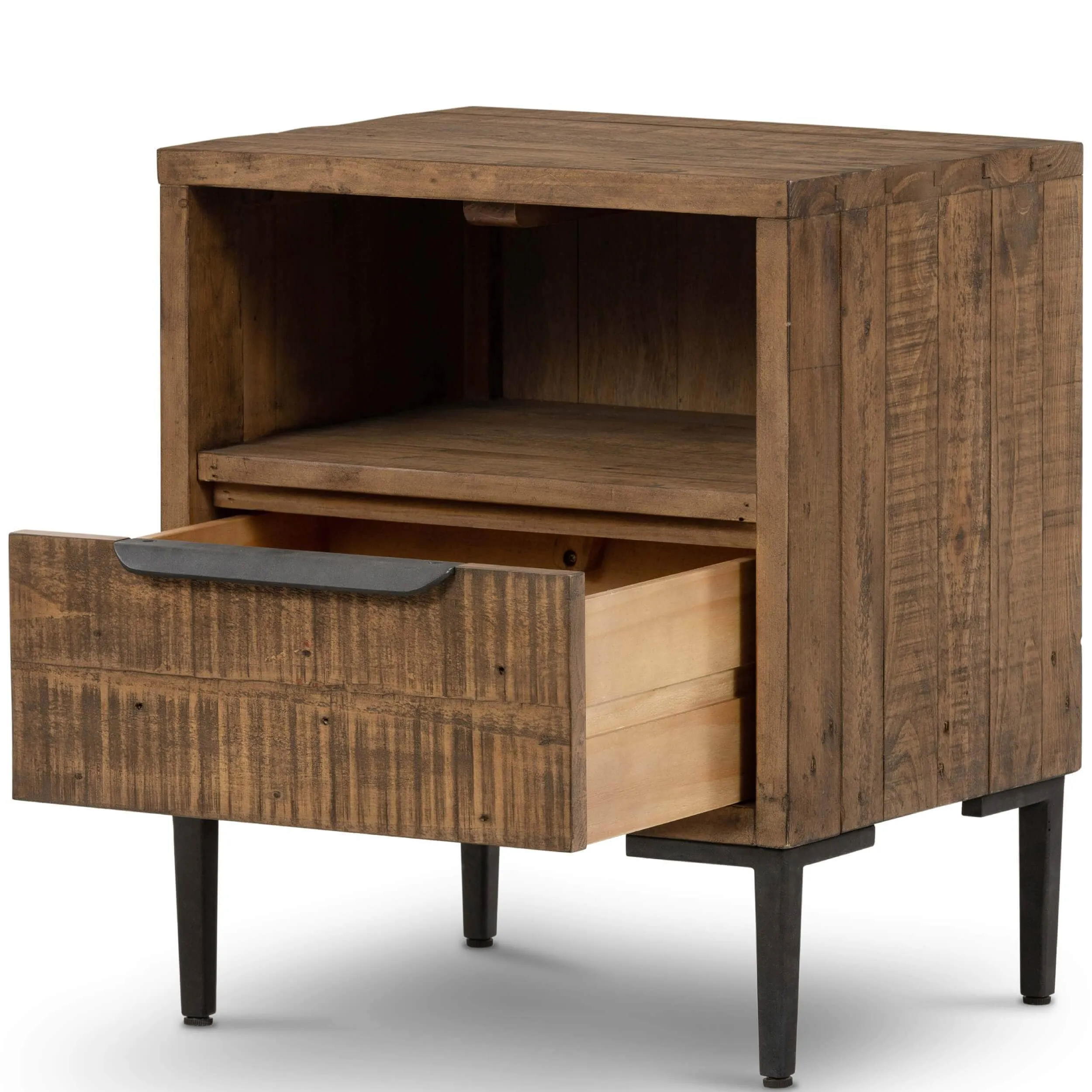 Wyeth Nightstand, Rustic Sandalwood